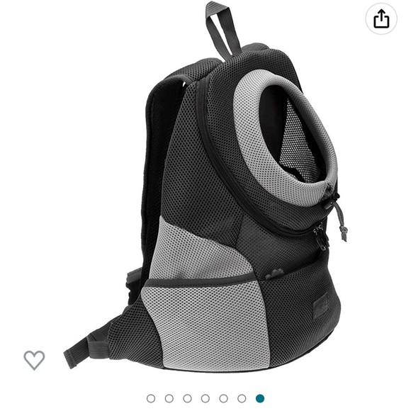 Pet carrier backpack size L in black - almost new!!! - Picture 4 of 7